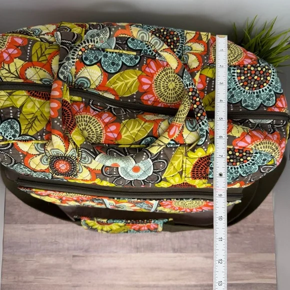 Vera Bradley Weekender Carry On Duffle Bag Flower Shower w/ Shoulder Strap - Picture 3 of 12
